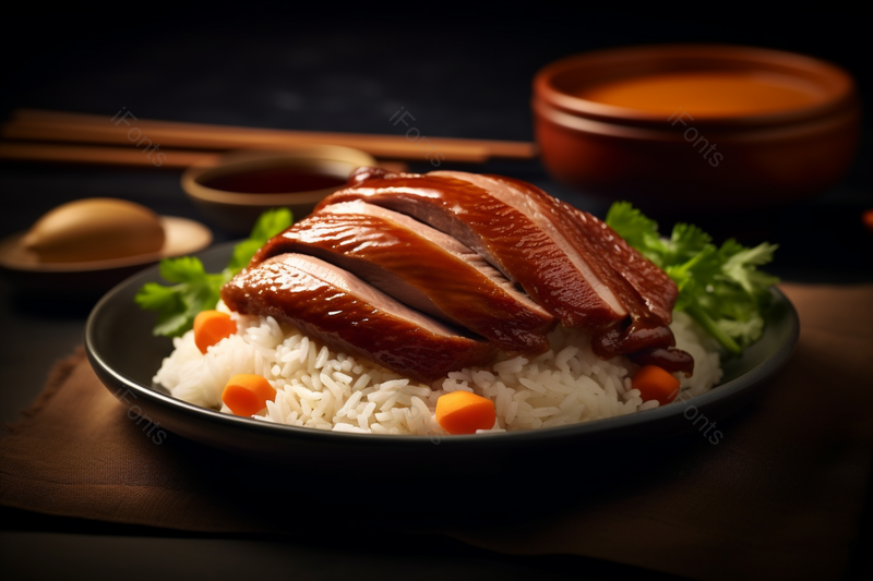 美味的美食腊味饭烧味饭米饭腊肉蔬菜,高清,摄影图,摄影图片,图片大全,摄影图免费下载